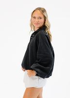 Snap Button Collared Sweater