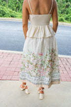 Isla Pleated Peplum Top