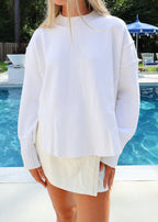 The Cameron Sweater in Cloud Dancer