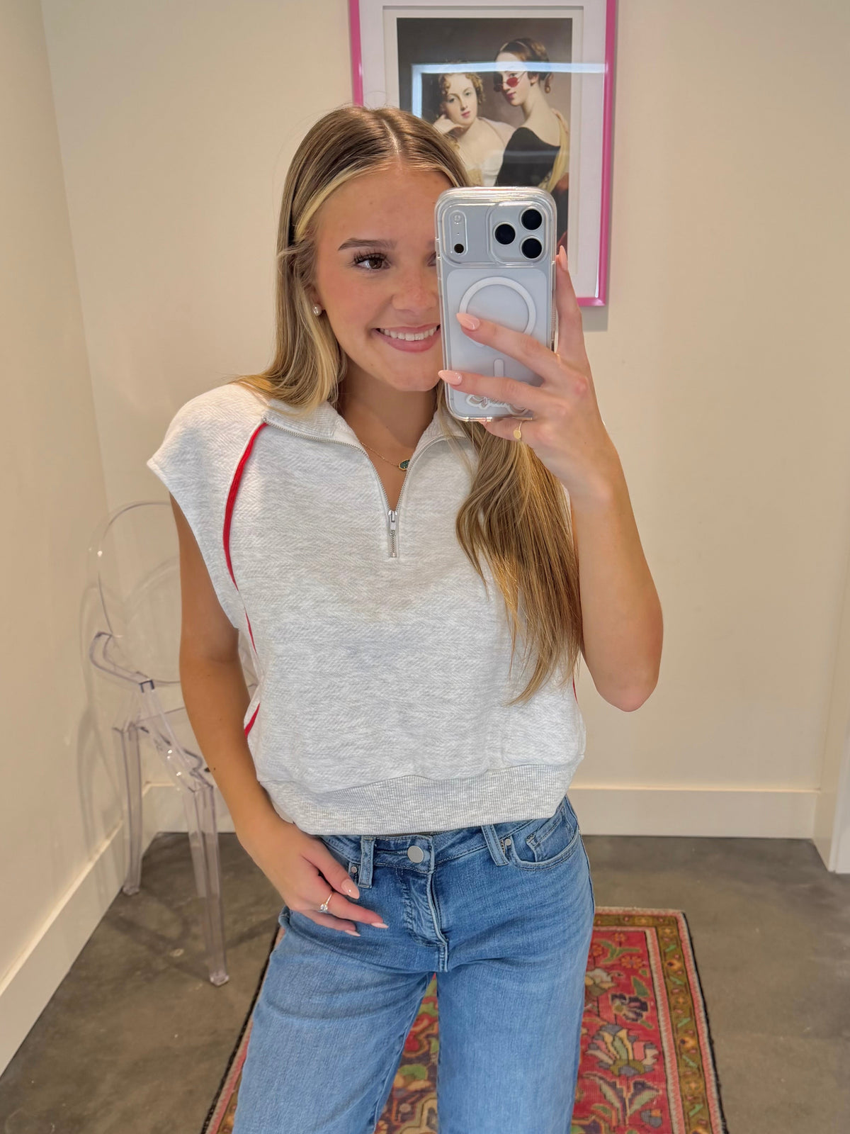 Carson Sleeveless Quarter Zip