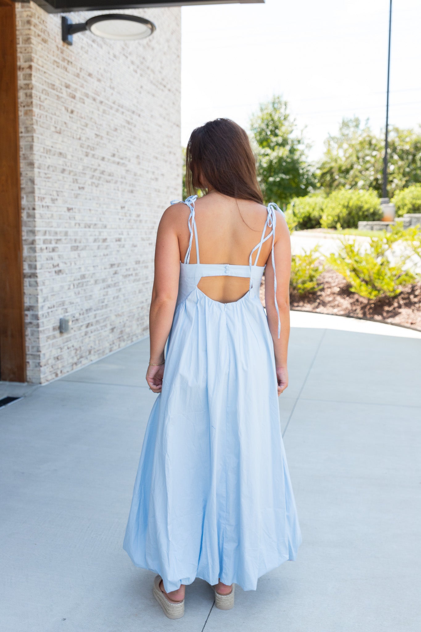 Sloane Tie-Strap Maxi Dress