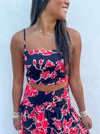Solene Floral Crop Top