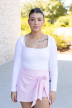 Adriana Square-Neck Crop Top