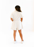 Chloe Button-Front Romper