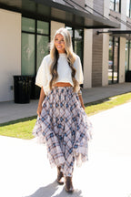 Preslie Plaid Tiered Skirt
