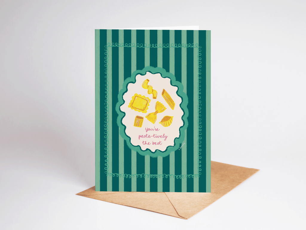 Pasta-tively The Best Greeting Card
