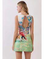 Frida Football Print Mini Dress
