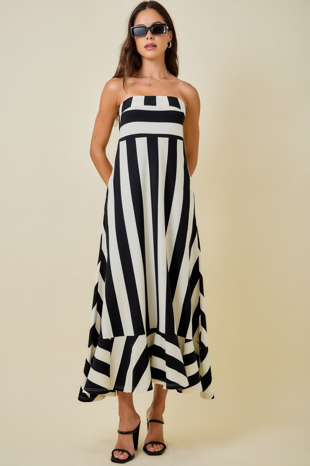 Pualene Flared Midi Dress