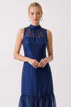 Evie Mock Neck Maxi Dress