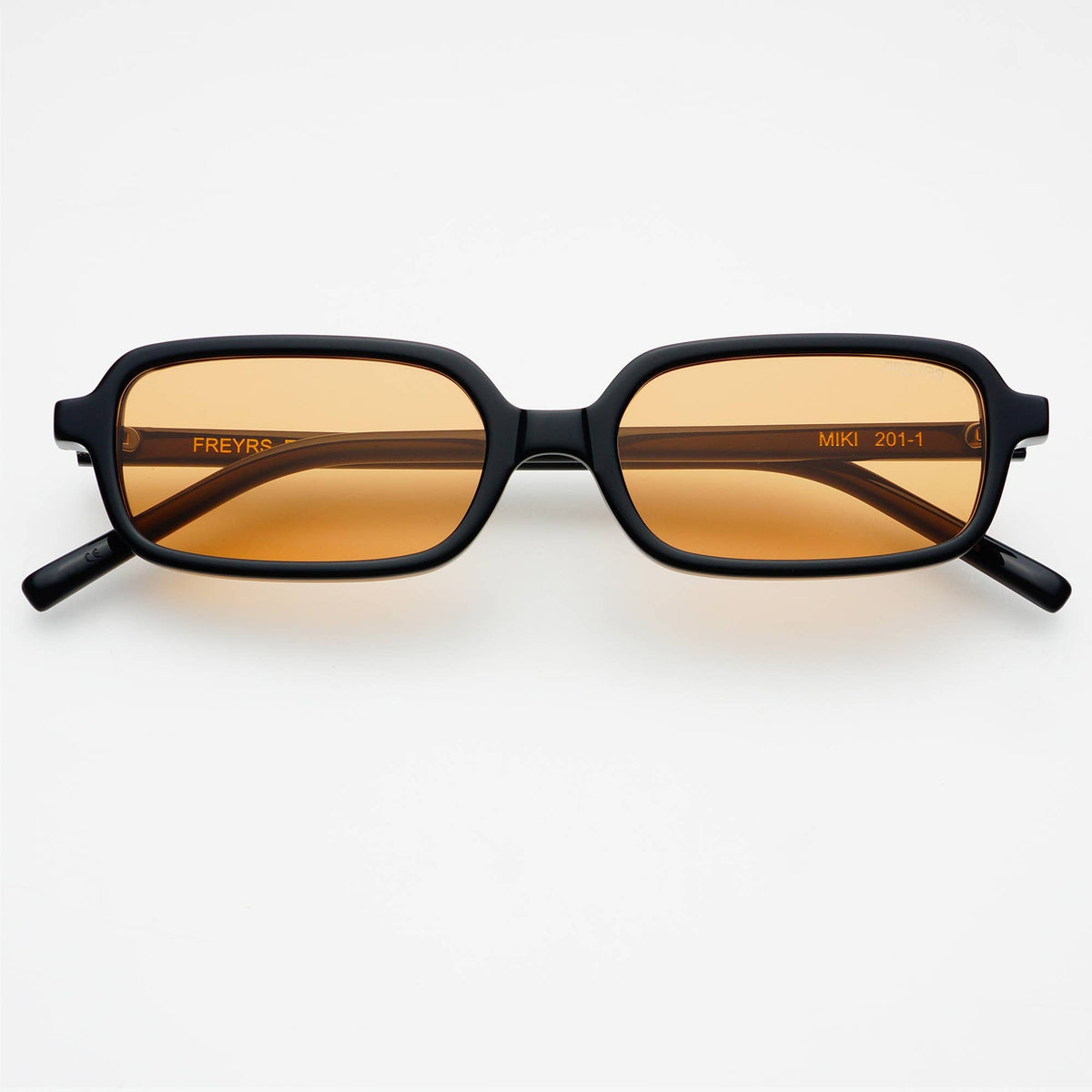 Miki Rectangular Sunglasses - Black – The Swank Company display picture 2