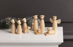 Carved Wood Nativity Set