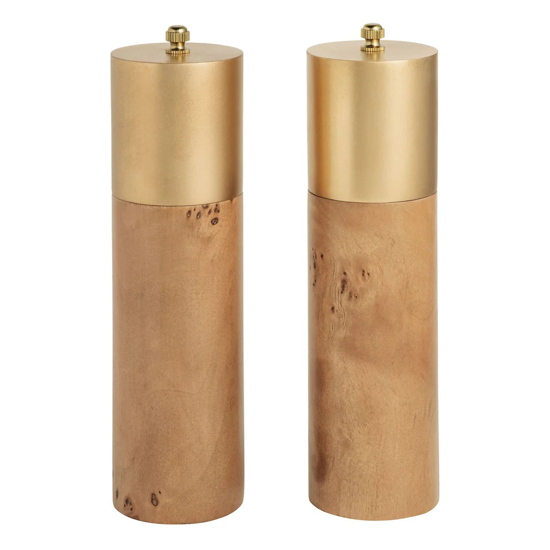 Burl Salt Pepper Grinders