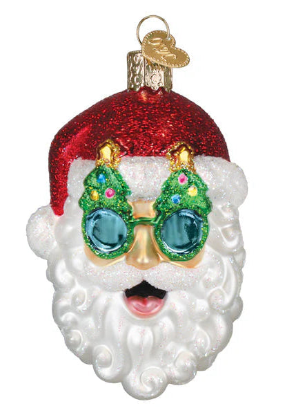 Christmas Tree Shades Santa Ornament