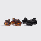 Recycled Plastic Medium Puffy Claw Clips 2pc Set