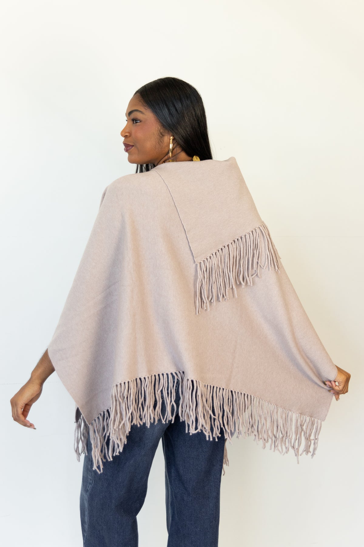 The Sophie Fringe Poncho