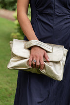 Champagne Gold Statement Clutch