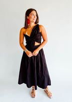 Vivica One-Shoulder Cutout Dress