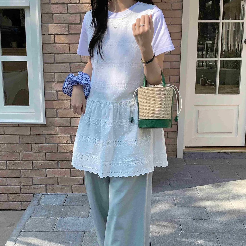Straw Bucket Crossbody Bag