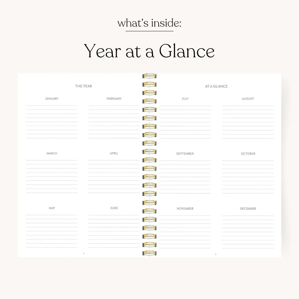 Pink Trellis 2026 Yearly Planner