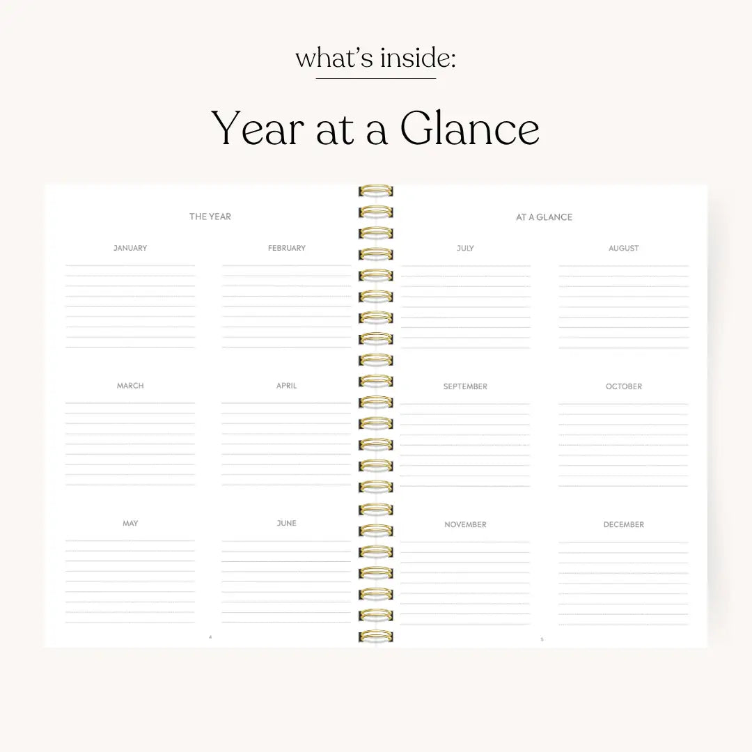 Pink Trellis 2026 Yearly Planner