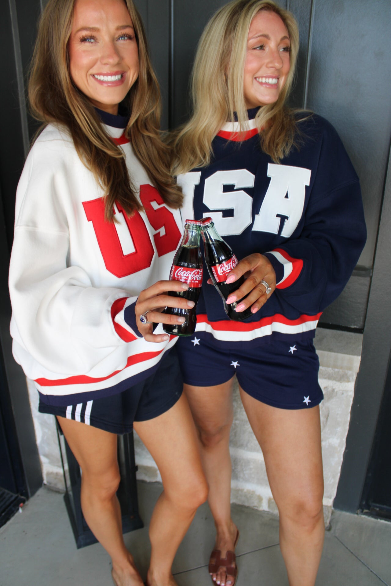 USA Contrast Trim Sweatshirt