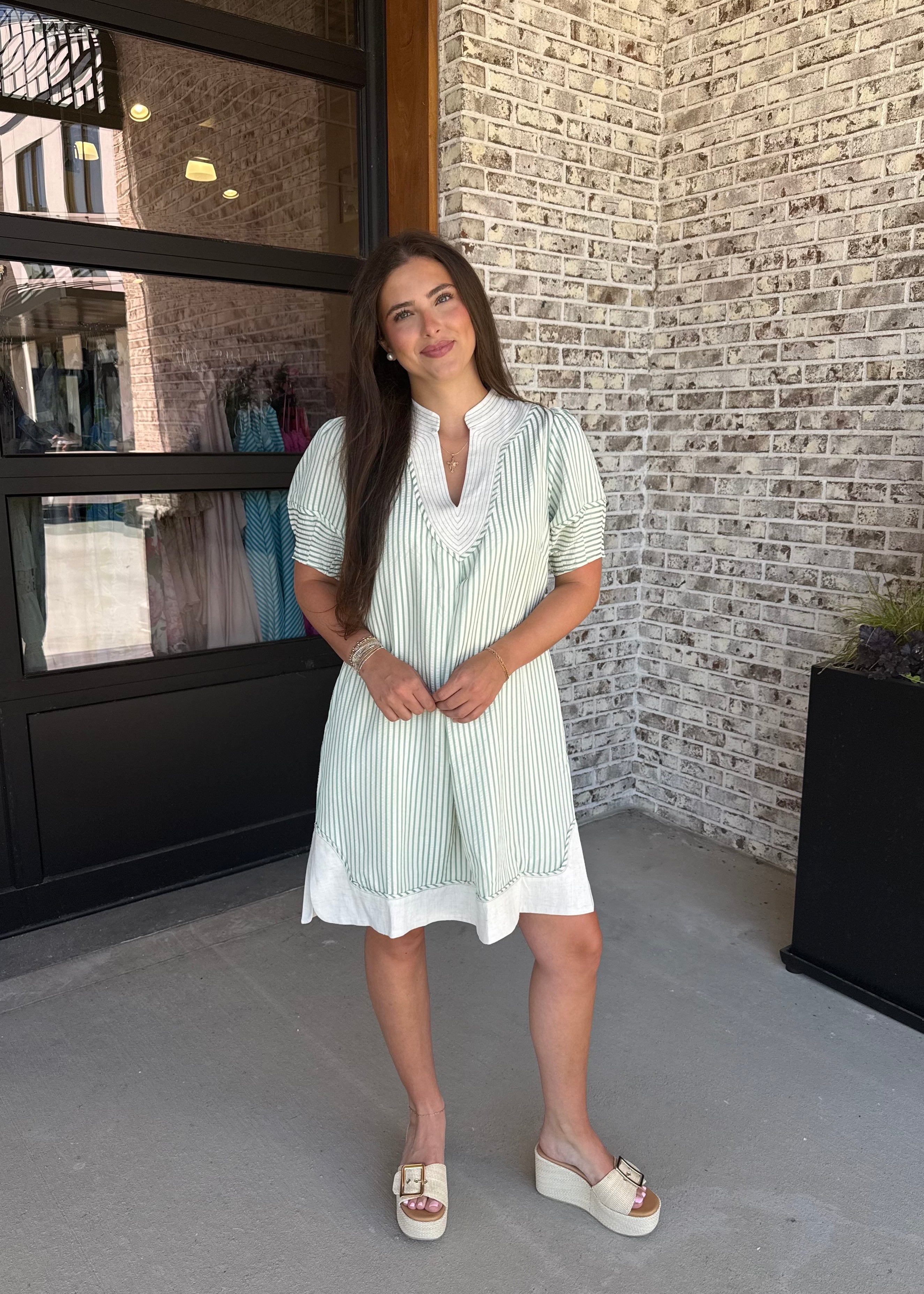 Charlotte Striped Tunic Dress