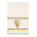Flower Embroidery Towel