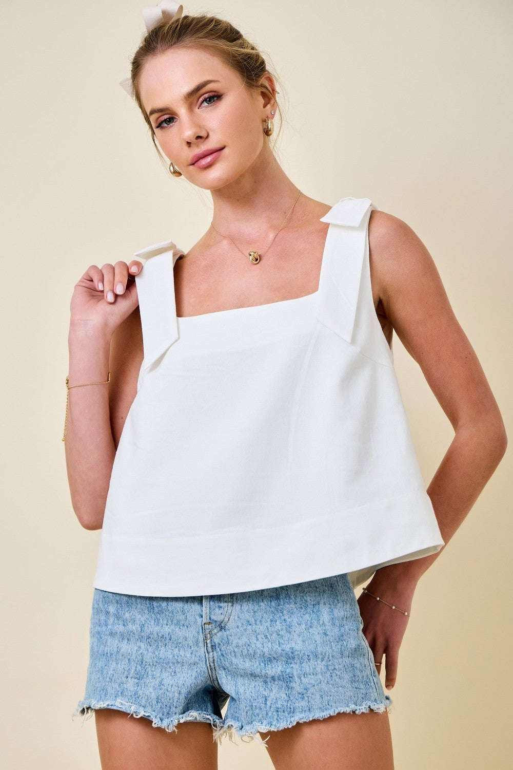 Sara Square-Neck Top