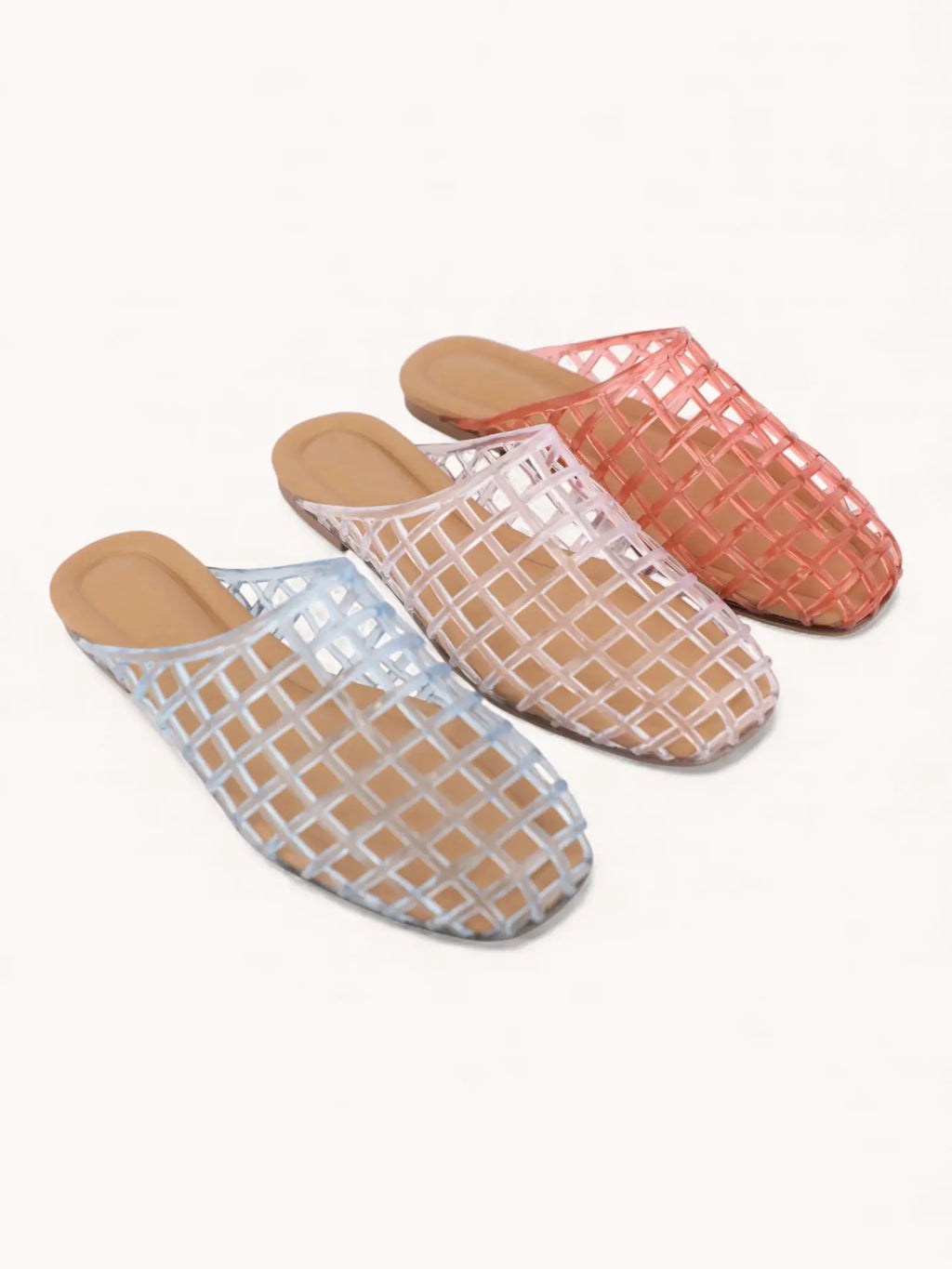 Wayne Mesh Jelly Slip On Sandals
