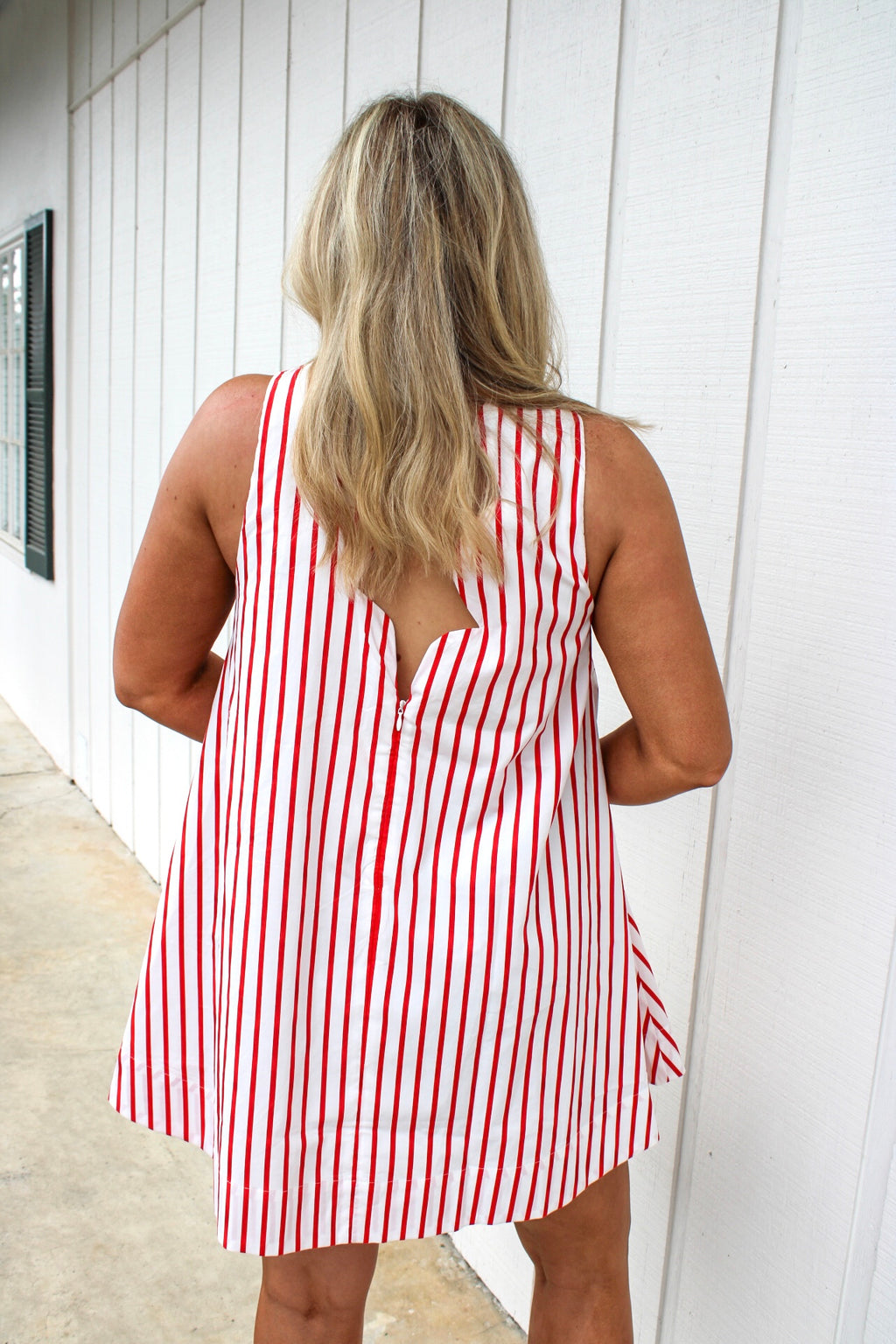 Salma Scallop Back Mini Dress
