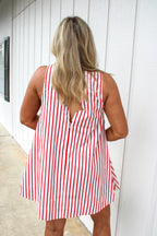 Salma Scallop Back Mini Dress