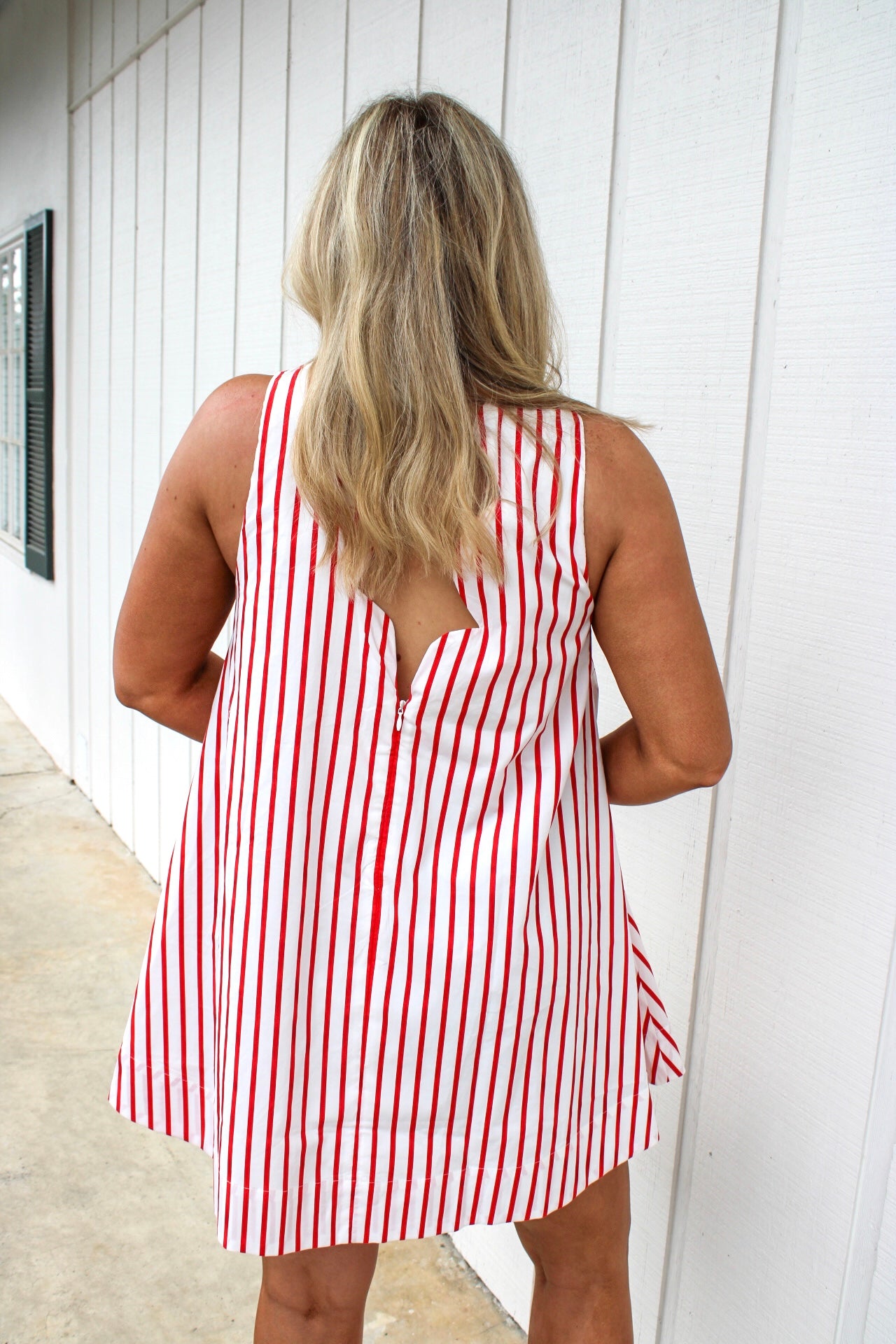Salma Scallop Back Mini Dress