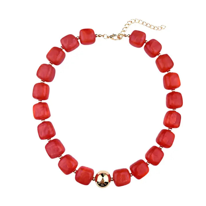 Preston Chunky Beaded Necklace