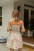 Sylvia Smocked Floral Midi Dress