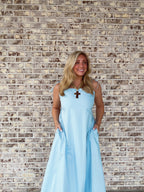Sloane Tie-Strap Maxi Dress
