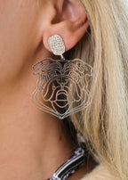 Bulldog Cutout Earrings