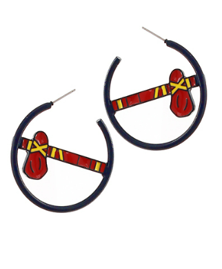 Baseball Ax Shaped Hoops