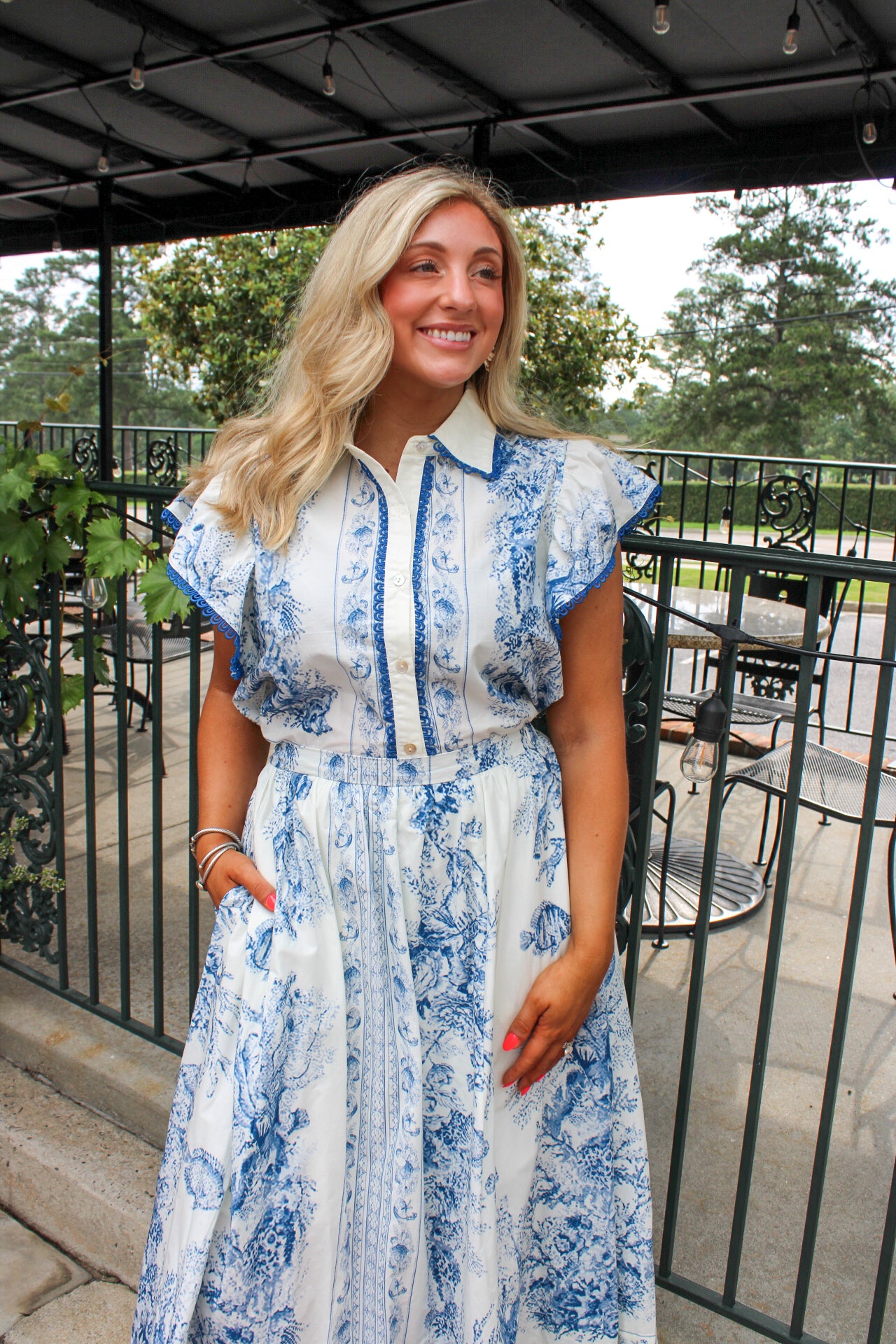 Nantucket Floral Blouse