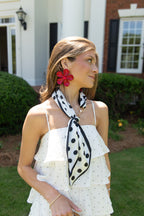 Claire Scarf & Horsebit Buckle Necklace