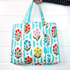 Folklore Quilted Large Tote Bags