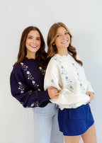 Lily Floral Embroidered Sweater
