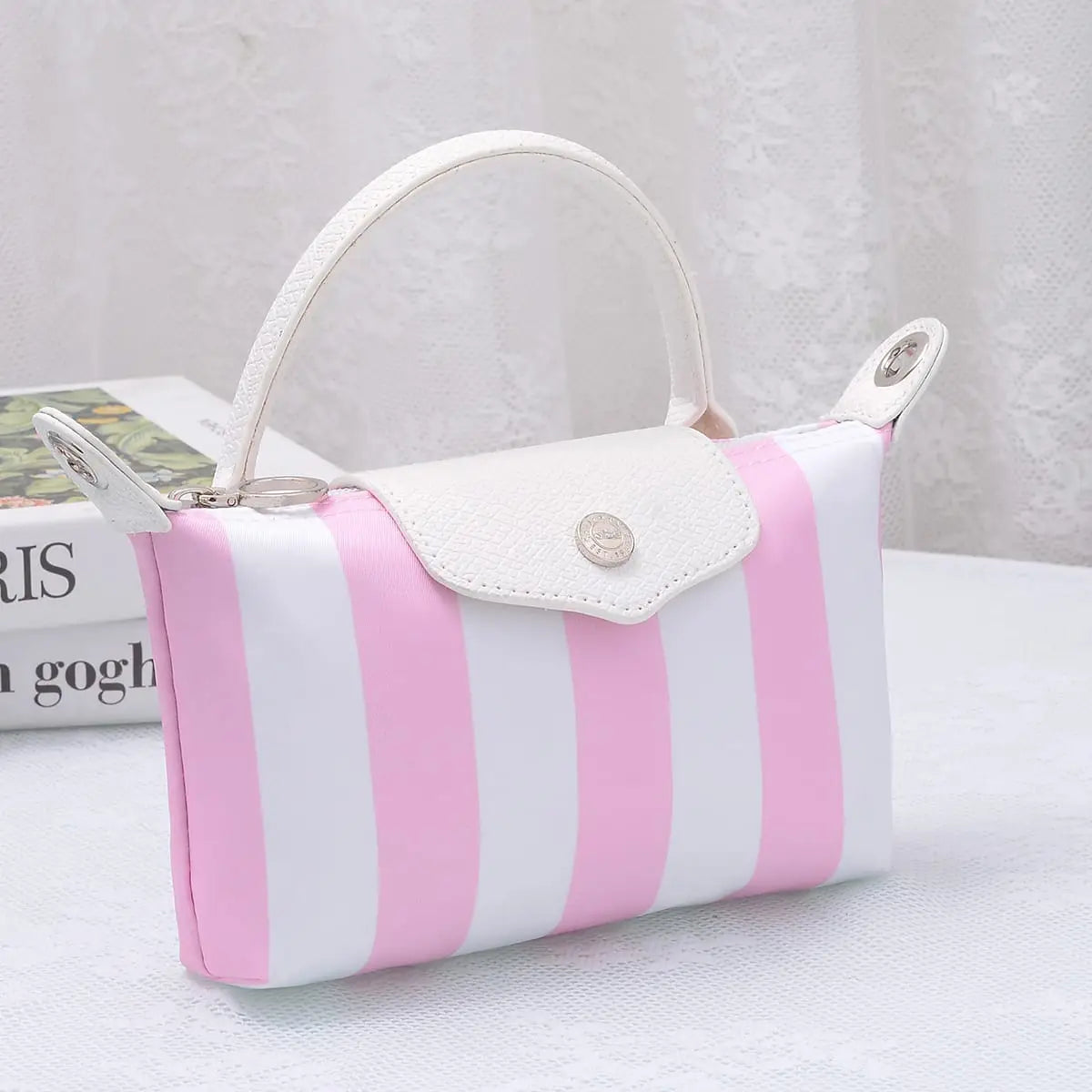 Nova Striped Nylon Mini Crossbody Bag