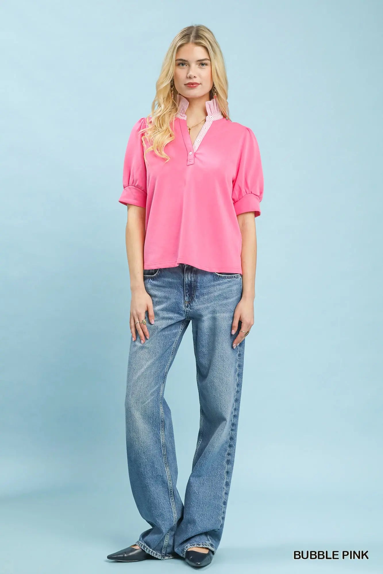 Sloan Ruffle Neck Blouse