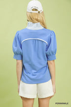 Sloan Ruffle Neck Blouse
