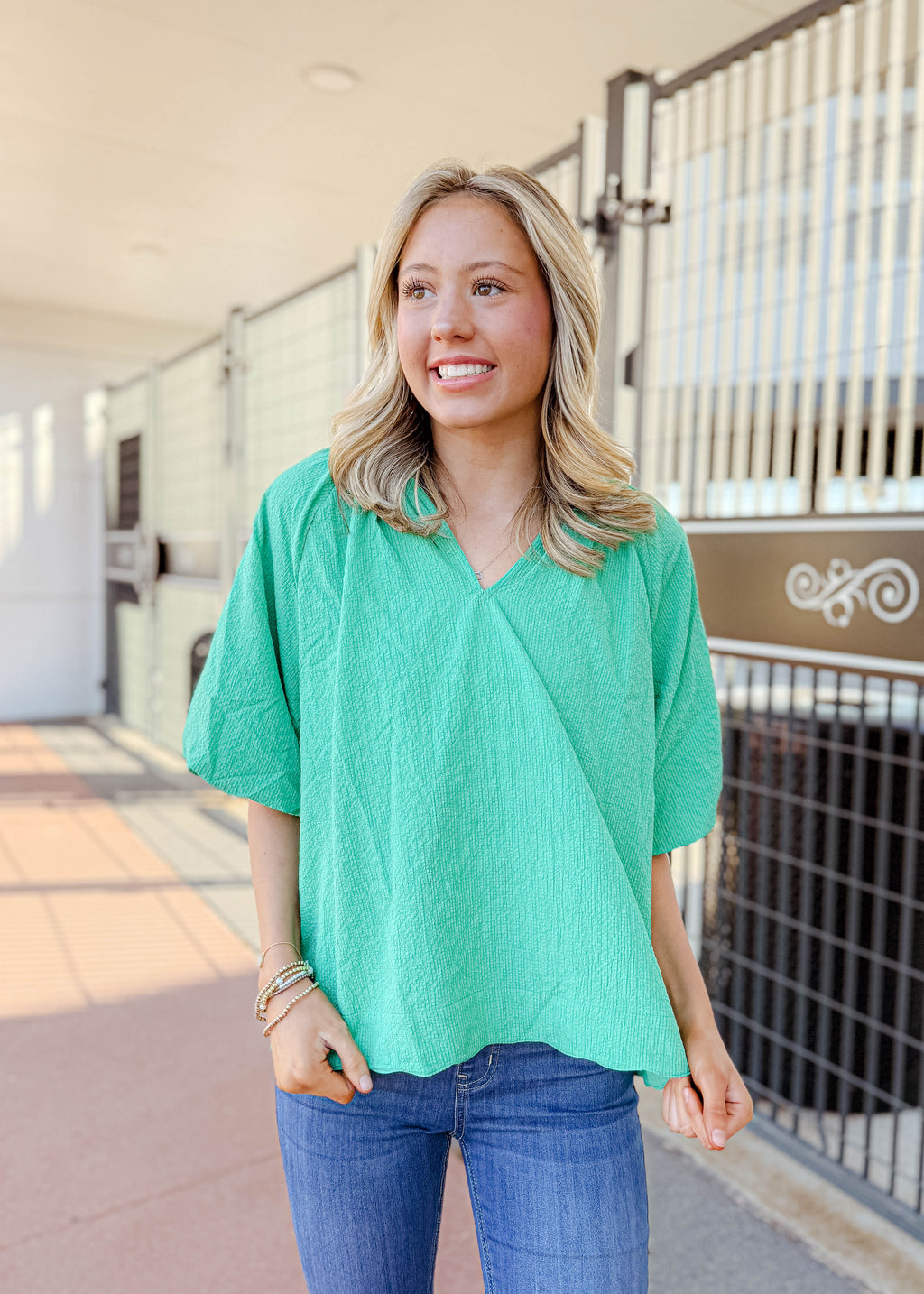 Floria V-neck Top