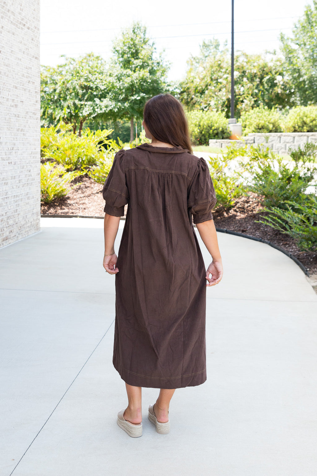 Calla Collar Midi Dress