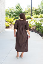 Calla Collar Midi Dress