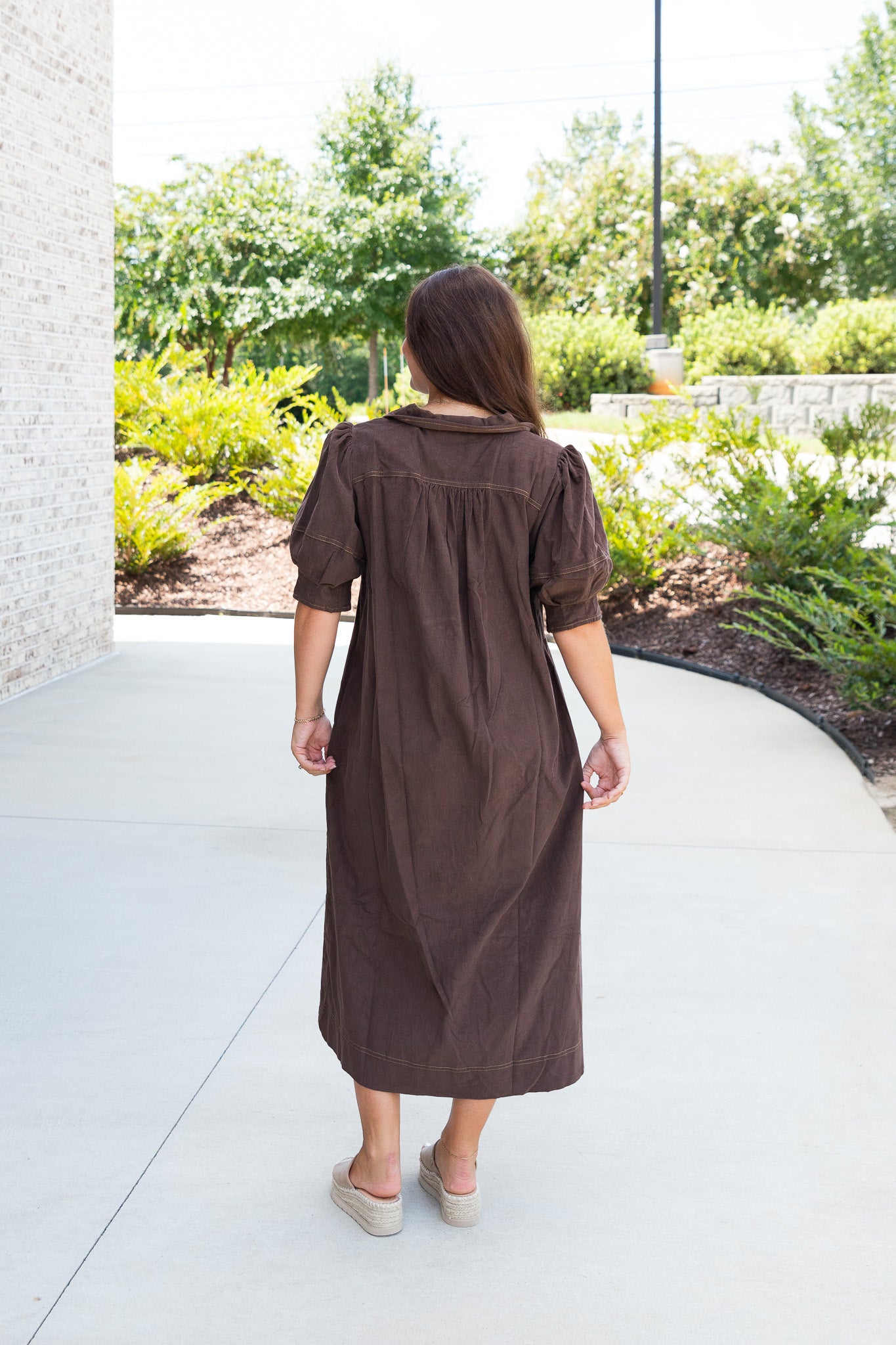 Calla Collar Midi Dress