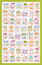 Double Sided Spice Village Tea Towel