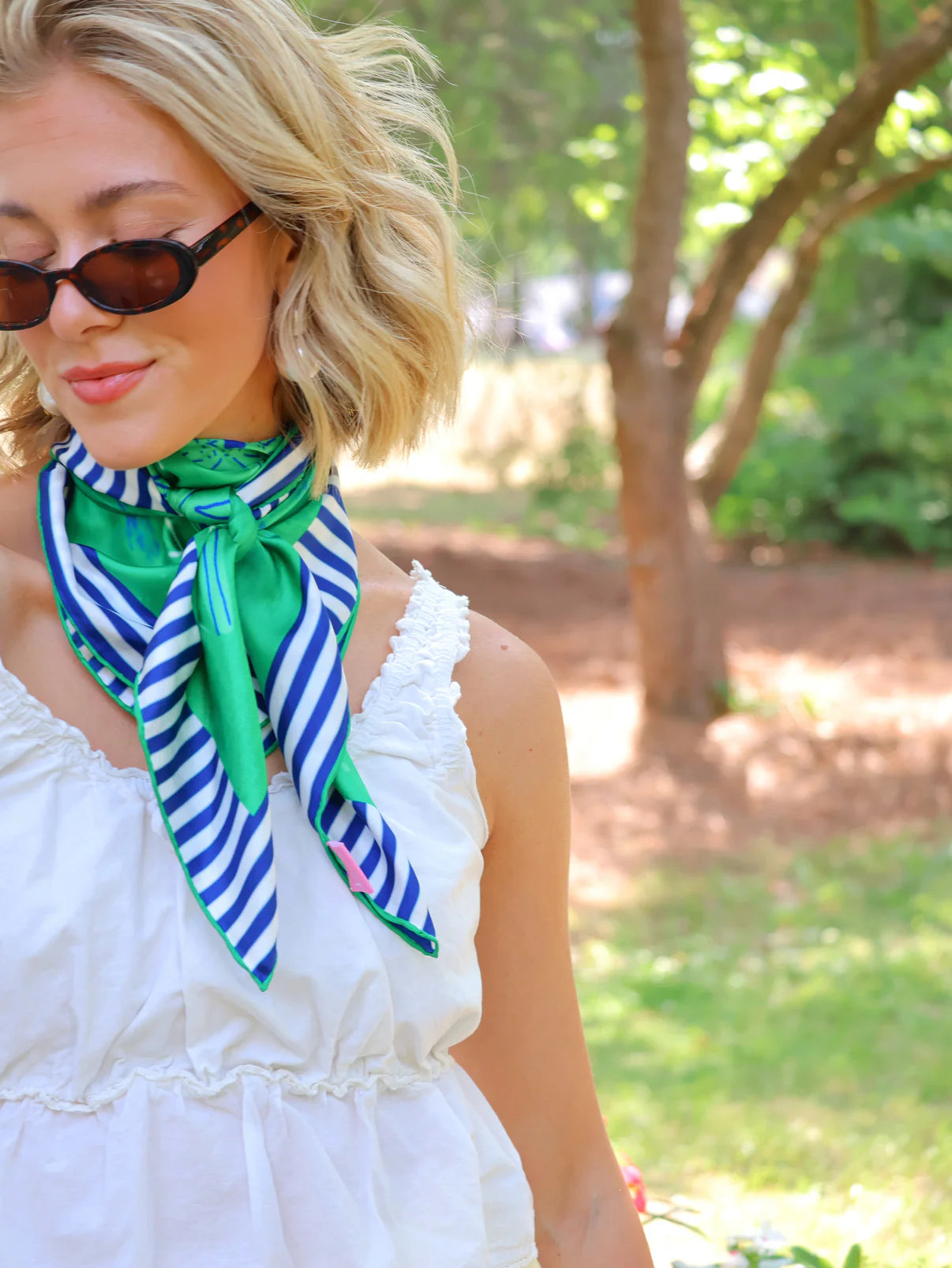Flora Bloom Silk Scarf